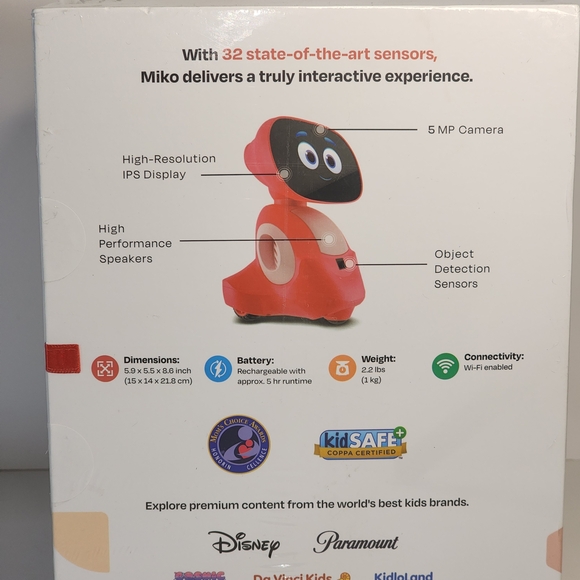 Miko 3: Ai-Powered Smart Robot for Kids STEAM Learning & Educational Robot - Red - Picture 5 of 9